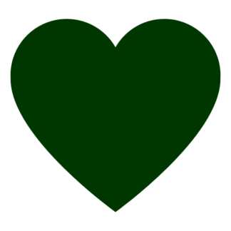 Heart Decal (Dark Green)